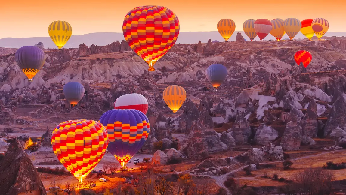Cappadocia landscape view Turkey
