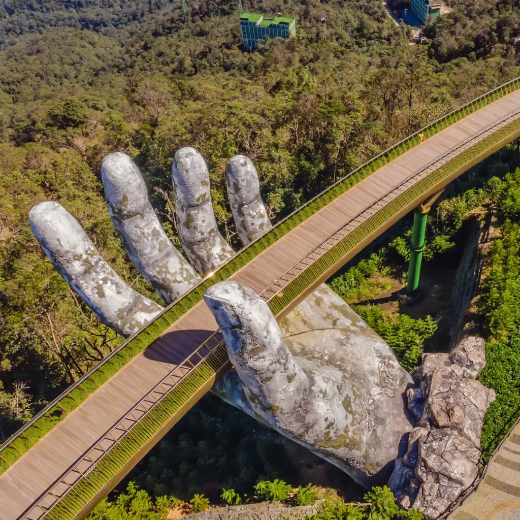 Famous Golden Bridge Vietnam